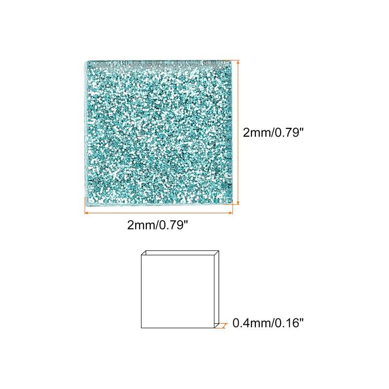 Mosaic Tiles, Glass Tiles 2 x 2cm for DIY Crafts, 50pcs 200g