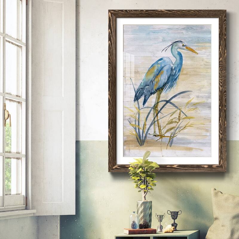 Blue Heron I-Premium Framed Print - Ready to Hang
