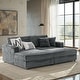 preview thumbnail 4 of 22, HULALA HOME Brigida Modern Oversized Loveseat Sofa Chaise Daybed