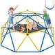 preview thumbnail 1 of 6, Hapfan Upgraded 10FT Climbing Dome with Canopy, Swing & Monkey Bars for Kids 3-12 (800LB)