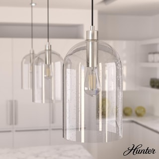 Hunter 16" Lochemeade 1-Light Pendant - Kitchen Island, Dining Room, Bedroom - Modern Farmhouse, Contemporary, Industrial
