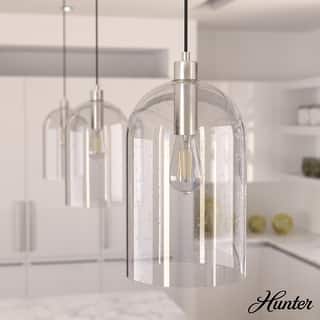 Hunter 16" Lochemeade 1-Light Pendant - Kitchen Island, Dining Room, Bedroom - Modern Farmhouse, Contemporary, Industrial