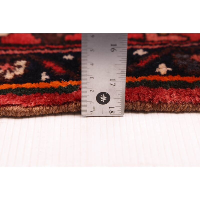 ECARPETGALLERY Hand-knotted Andelz Red Wool Rug - 3'8 x 10'5