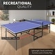 preview thumbnail 4 of 3, Professional Outdoor Table Tennis Tables-8ft Mid-Size Portable Ping Pong Table Game