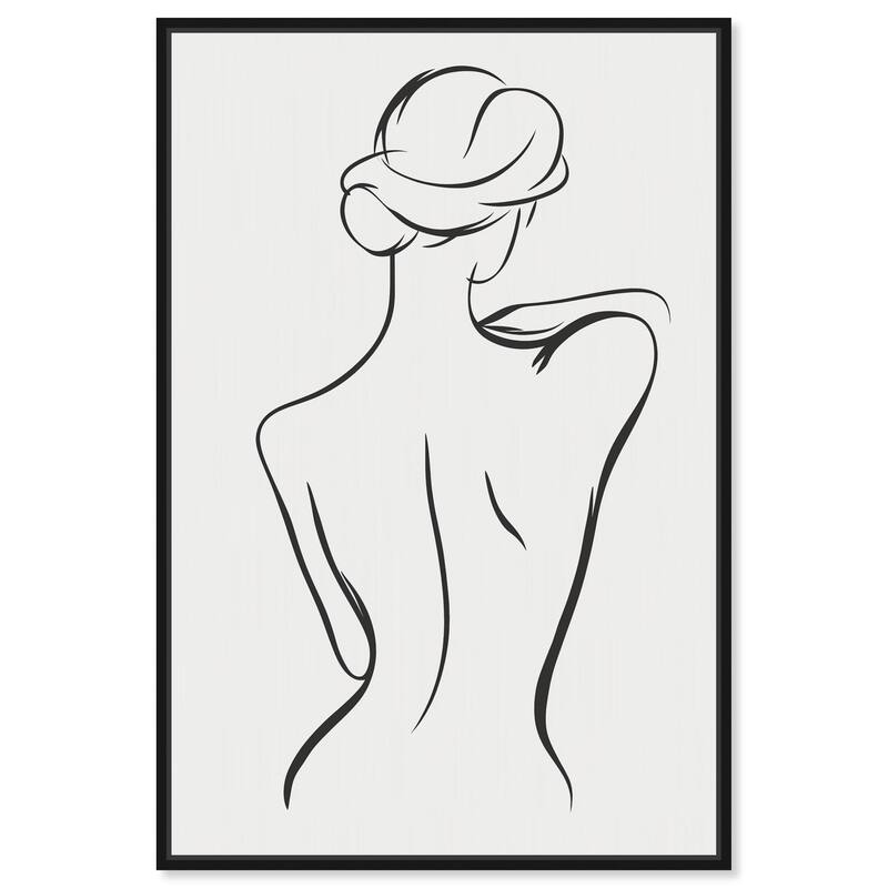 Woman in Contour III Canvas by Art Remedy - Black - 24" x 36"