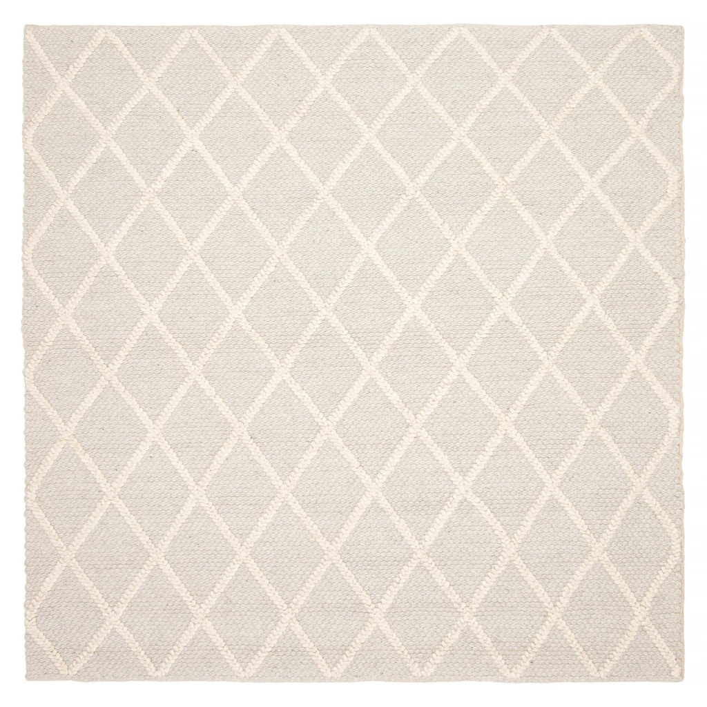 ECARPETGALLERY Braid weave Sienna Grey Wool Rug - 5'11 x 5'10