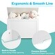 preview thumbnail 22 of 21, Wooden Toy Box Kids Storage Chest Bench - 30" x 16" x 19" (L x W x H)