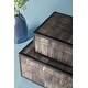 preview thumbnail 2 of 4, GAURI KOHLI Bermuda Decorative Boxes, Set of 2