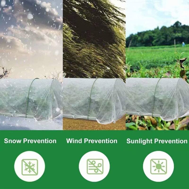 Agfabric 0.9 oz. 5 ft. x 50 ft. Frost Blanket Plant Covers Feeeze Protection