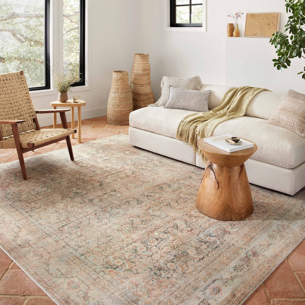 Alexander Home Bella Distressed Oriental Area Rug