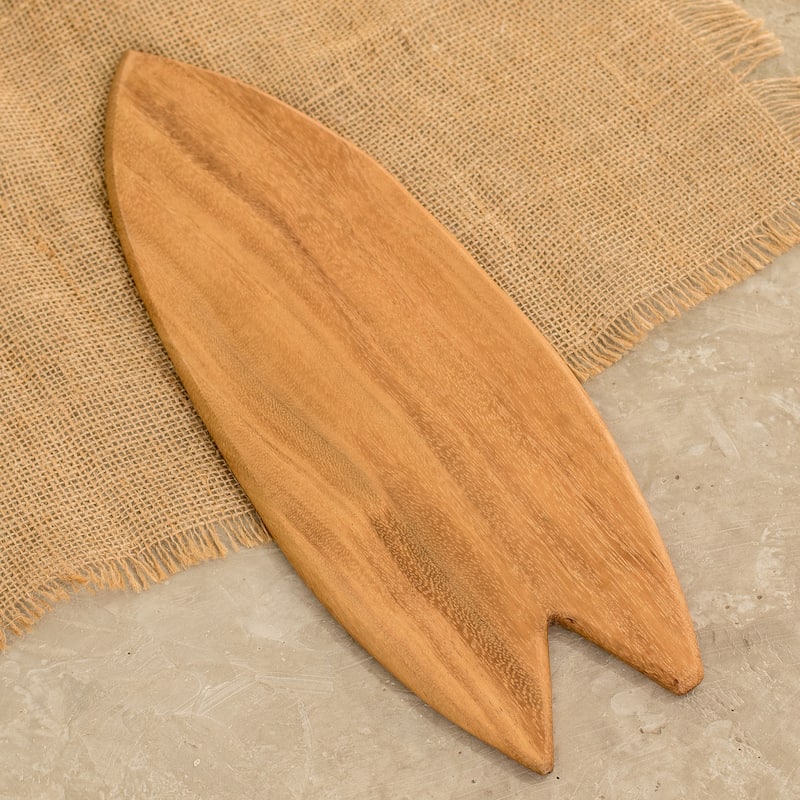 Novica Handmade Delicious Coasts Wood Cheese Board