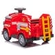 preview thumbnail 11 of 18, 12V Kids Ride On Electric Car.Fire Engine Shape Design with Early education function Red
