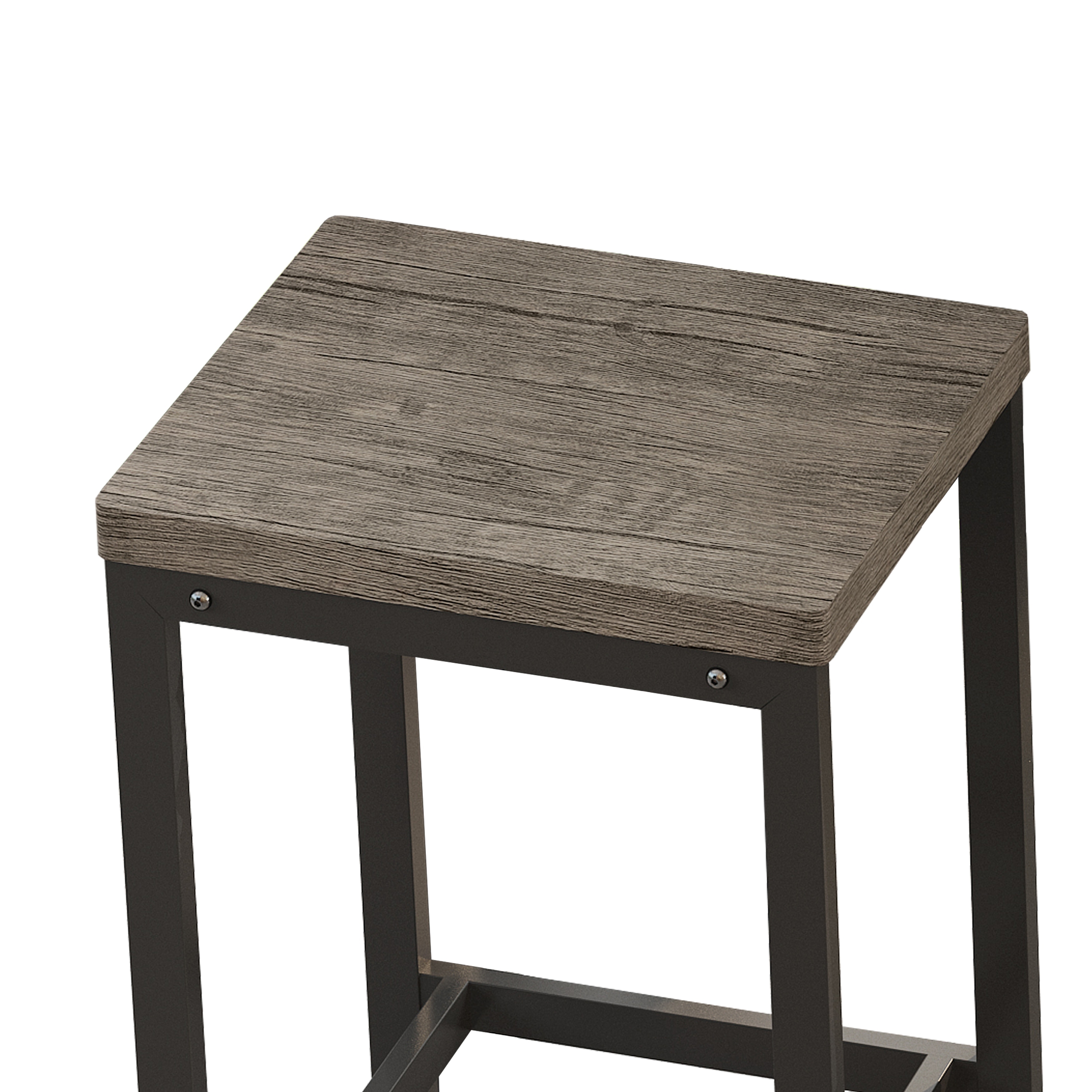 Long Dining Table Set with 3 Stools-image