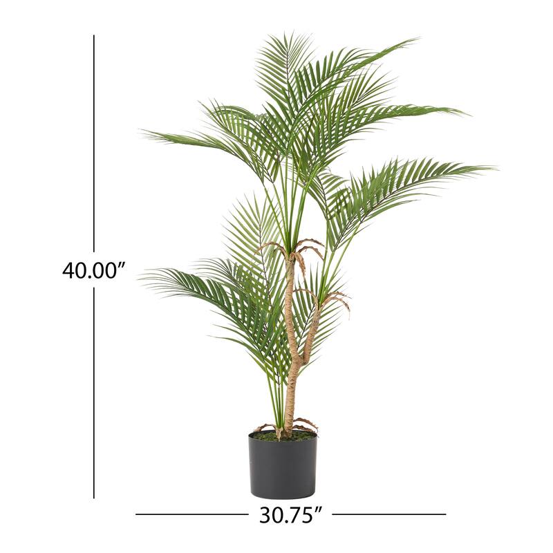 100cm Artificial Palm Tree Potted Indoor Outdoor Tropical Decor - Green