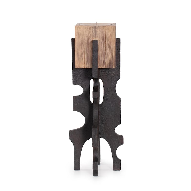 Cade Architectural Pillar Candle Holder- Tall