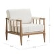 preview thumbnail 4 of 8, Spencer Boucle Accent Chair, Bohemian Armchair with Solid Wood Frame and Upholstered Foam Cushion