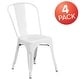 preview thumbnail 90 of 164, Metal Indoor/ Outdoor Stackable Bistro Chair (Set of 4)