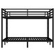 preview thumbnail 5 of 7, Metal California King over California King Bunk Bed for Teens and Adults for Bedroom