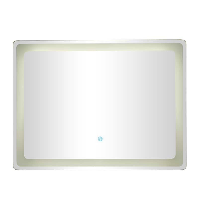 Clear Glass Modern Rectangle LED Mirror - MULTIPLE SIZES