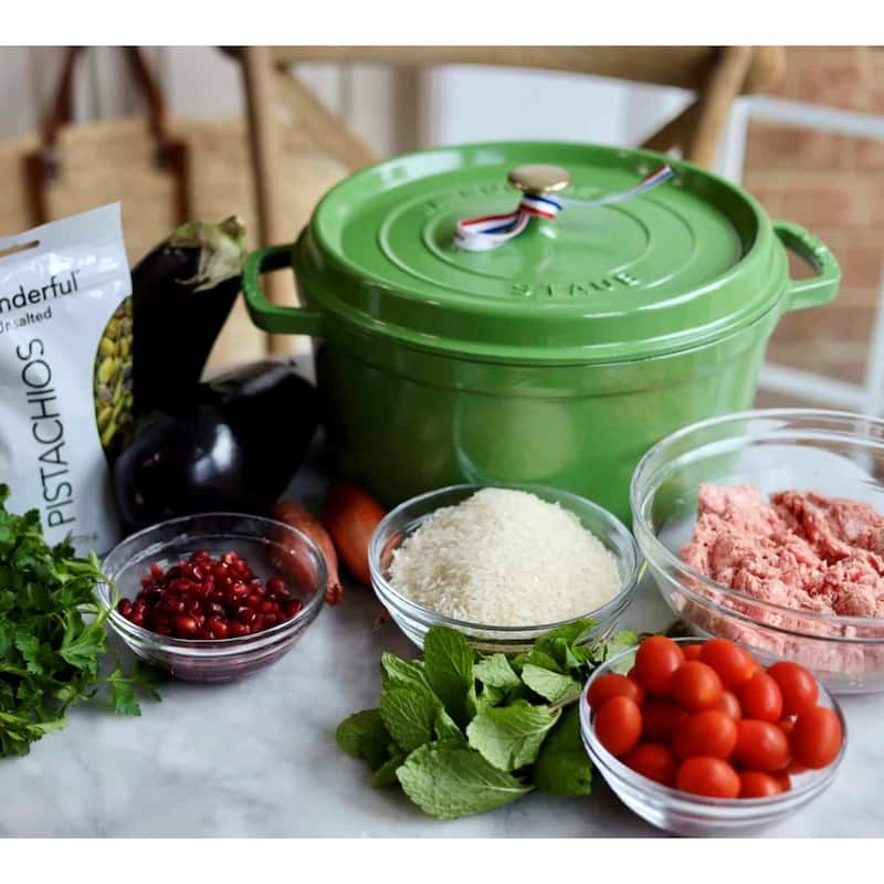 STAUB Cast Iron 4-qt Round Cocotte