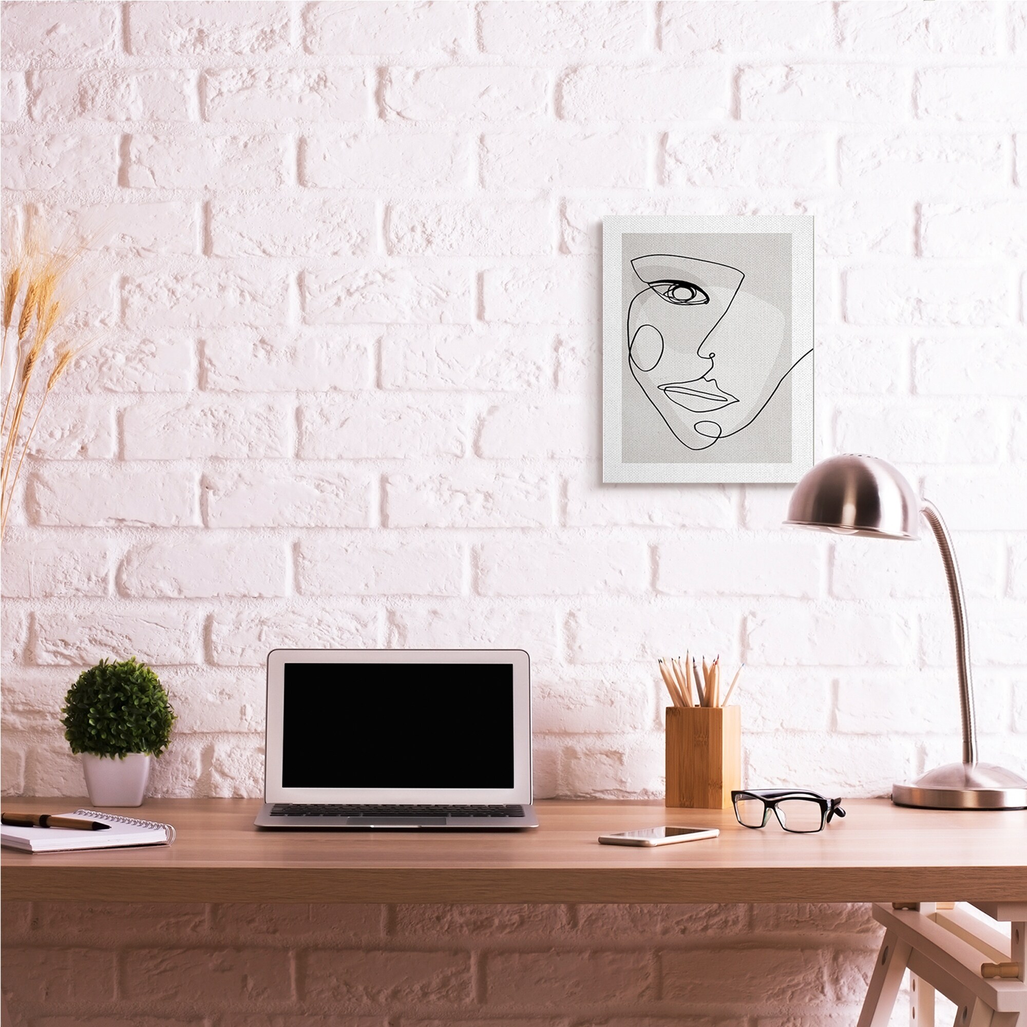 Stupell Modern Feminine Portrait Neutral Organic Lines - Picture 7 of 8