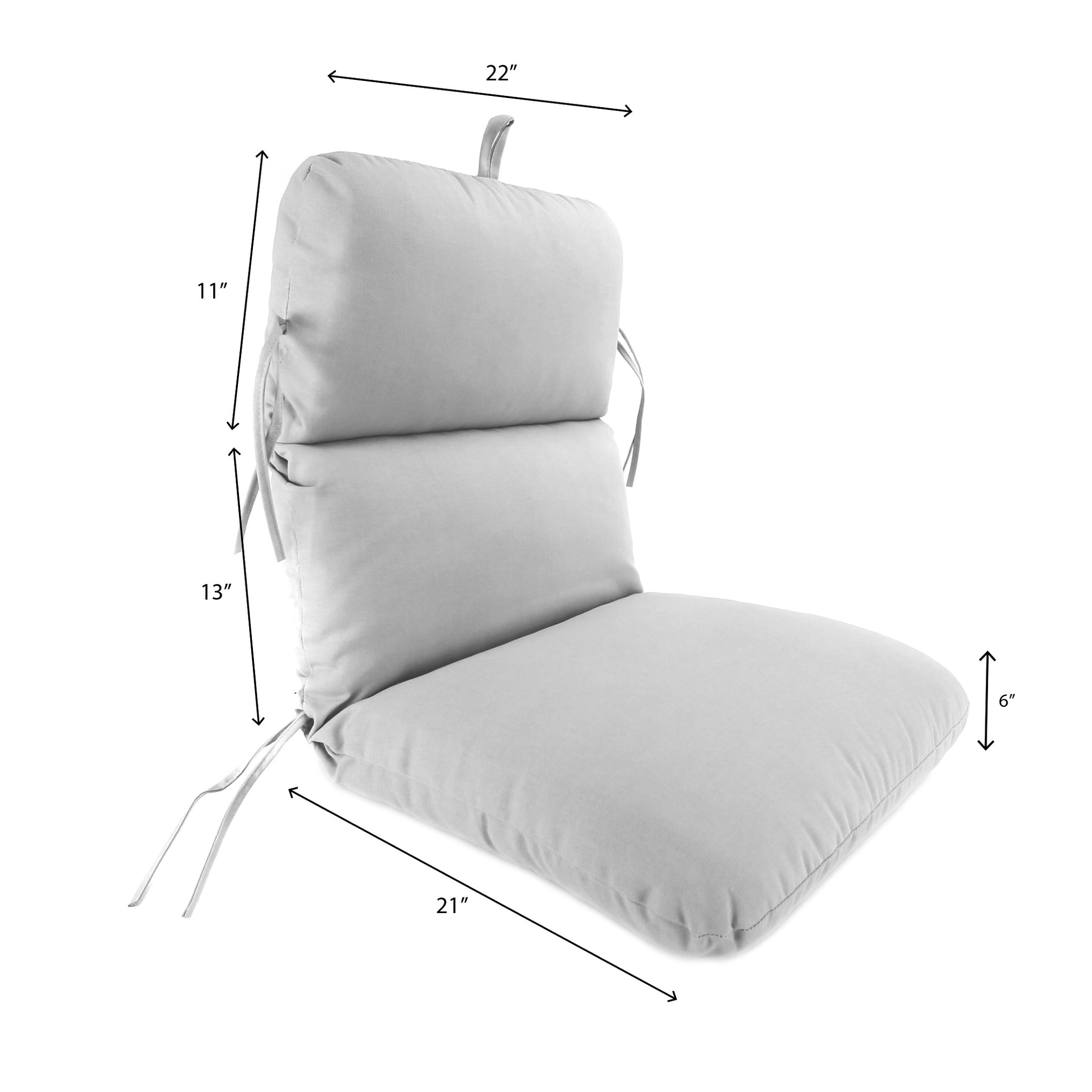 Navy outdoor chair on sale cushions