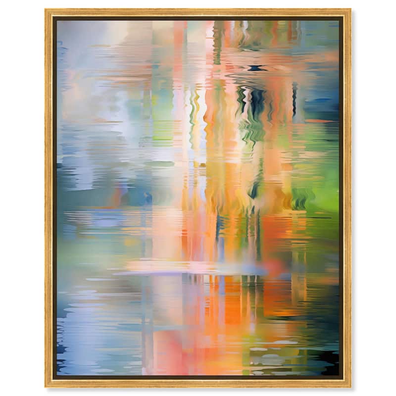 Spectrum's Embrace Canvas by Art Remedy - 20" x 24" - Gold