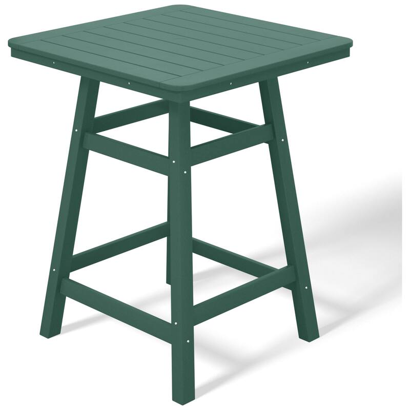 Laguna Hdpe All Weather Outdoor Patio 30" Square Counter Bistro Table