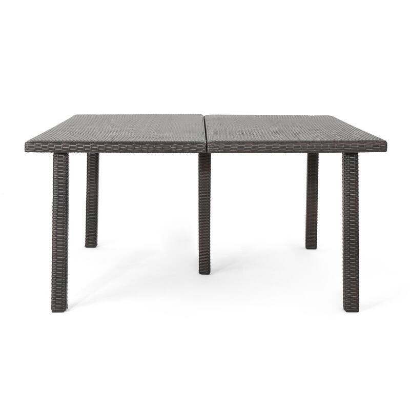 FIONA 64" SQUARE DINING table - Brown Multi