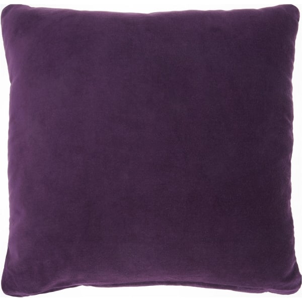 Purple Velvet Modern Throw Pillow