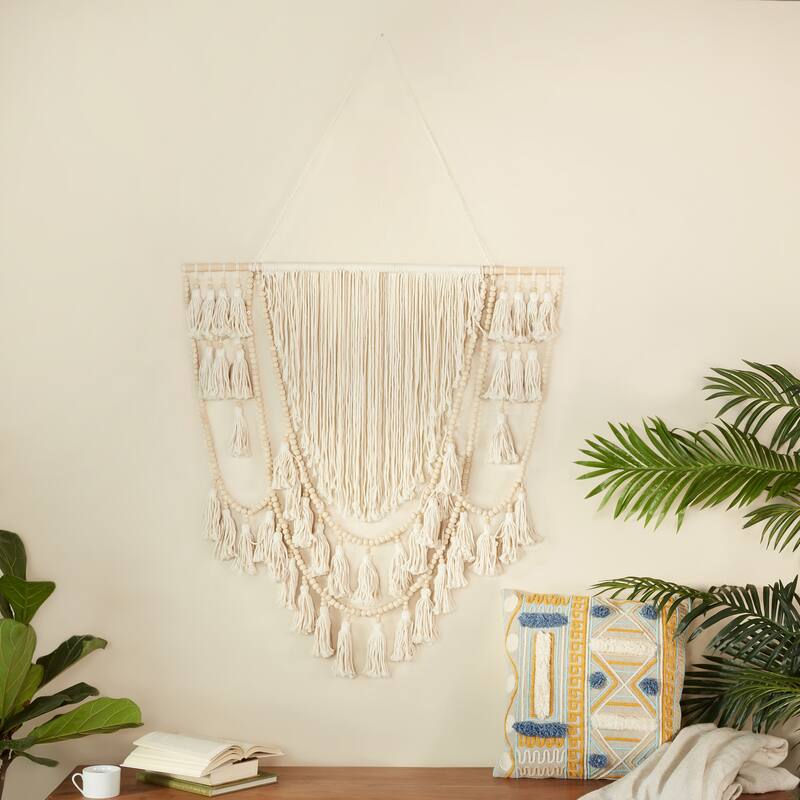 Wood Traditional Wall Decor - 40 x 3 x 66 - White