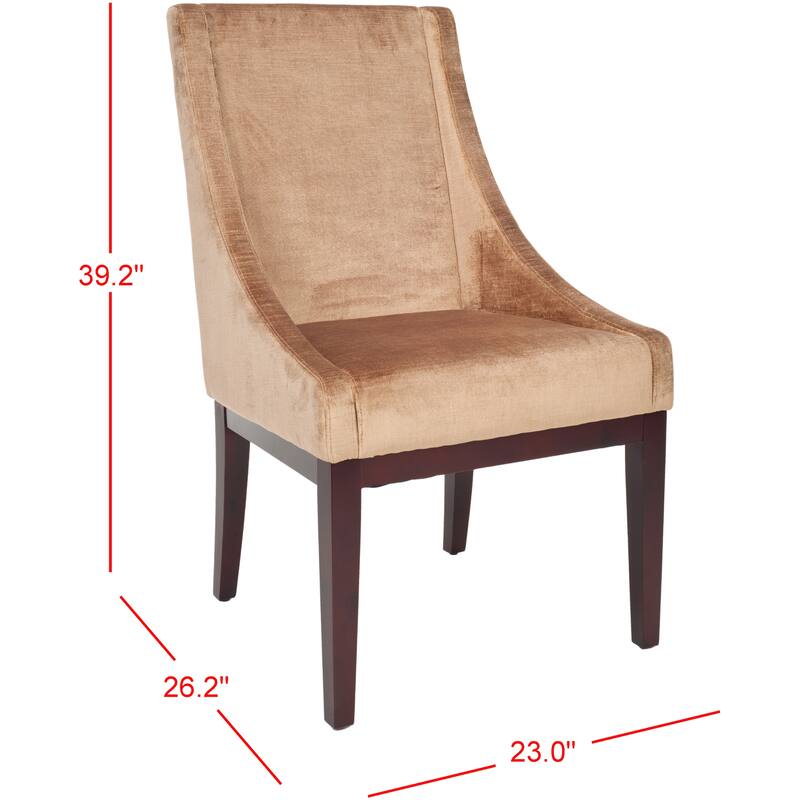 SAFAVIEH Latesha Cream Arm Chair - 23" x 26.2" x 39.2" - 23Wx26Dx39H