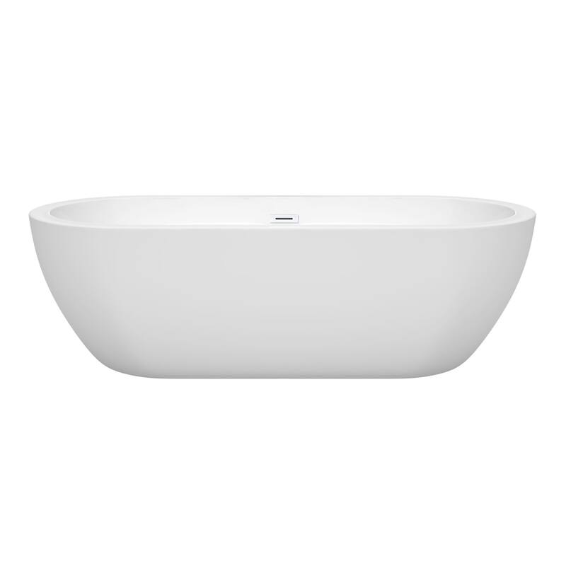 Wyndham Collection Soho 72" Free Standing Acrylic Soaking Tub with