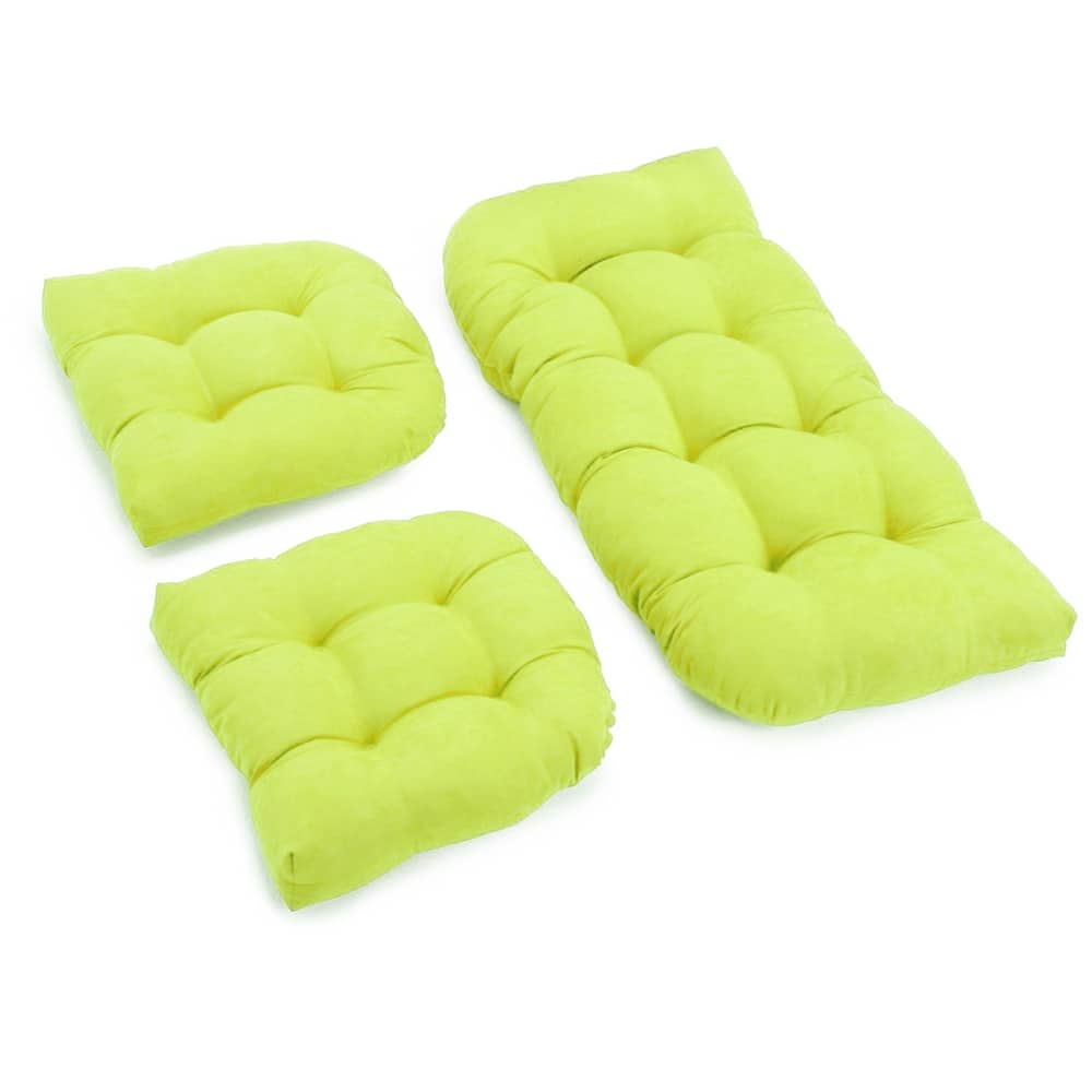 Microsuede 3-piece Indoor Settee Cushion Set