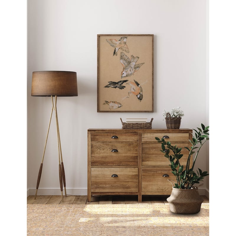 ECARPETGALLERY Hand-knotted Antalya Vintage Khaki Wool Rug - 4'9 x 7'5