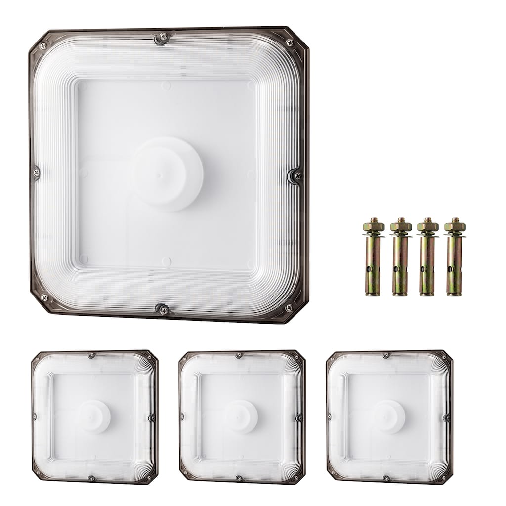 LED Canopy Lights, Daylight Commercial Industrial Outdoor Canopy Lights, Surface Mount Ceiling Lighting