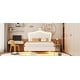 preview thumbnail 3 of 12, Full Size Upholstered Bed Frame with LED Lights