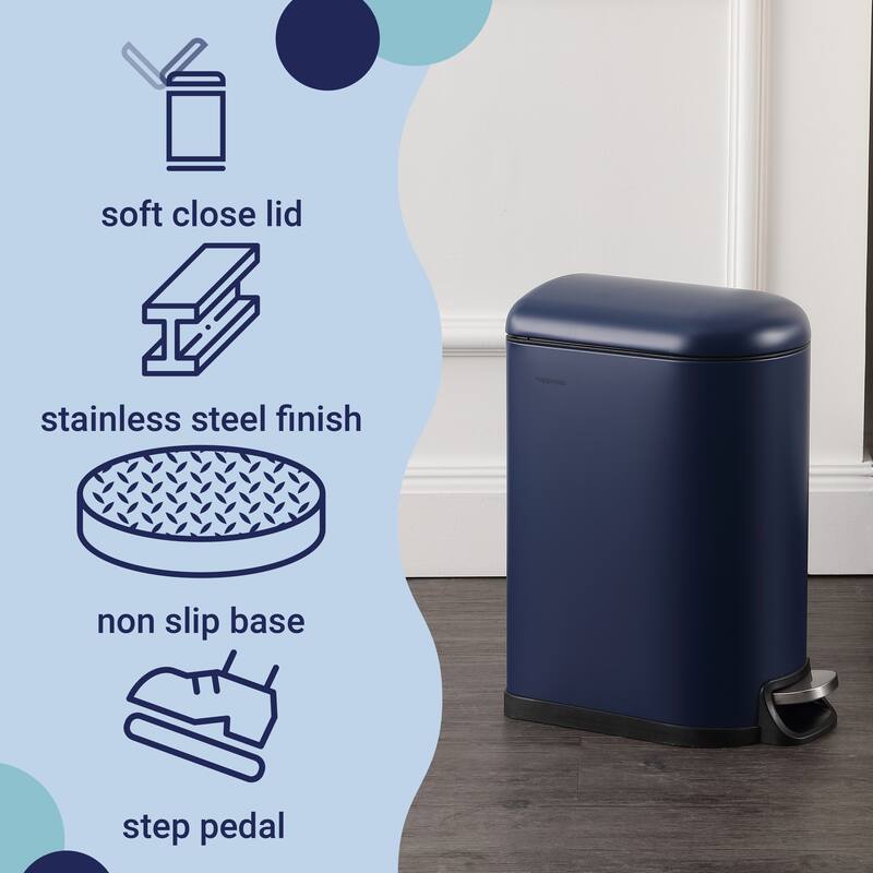 happimess Roland Mini Step-Open Trash Can