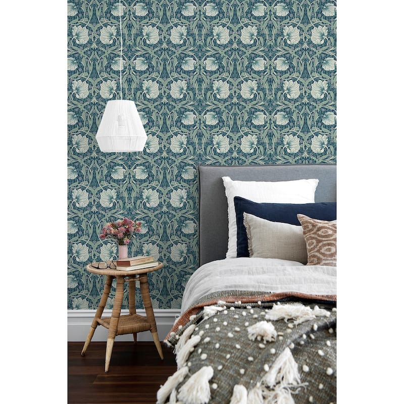 NextWall Pimpernel Floral Peel and Stick Wallpaper