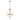 3 Light Mini Antique Gold Rustic Chandelier