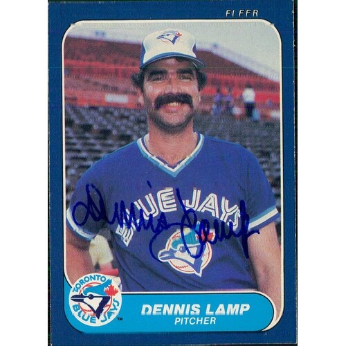 Shop Signed Lamp Dennis Toronto Blue Jays 1986 Fleer Baseball Card