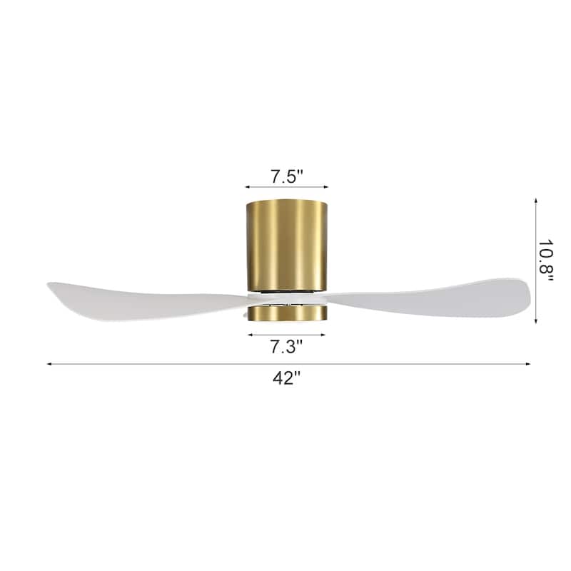 MLiAN 42 inch 3 ABS Blades Smart LED Ceiling Fan with Remote...