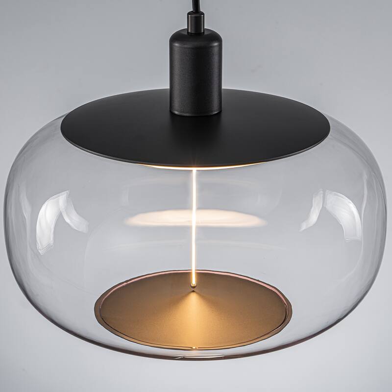 1 Light Clear Plastic Linear Magnetic LED Strip Pendant Lighting