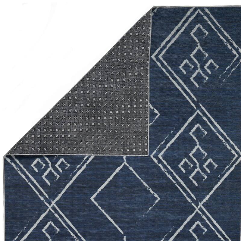 Machine Washable-Eco-Friendly Area Rug With Non-Slip Backing Aspen Tribal Moroccan Bohemian Design