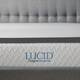 Lucid Bamboo Charcoal and Aloe Memory Foam Topper - Gray