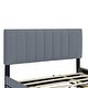 preview thumbnail 8 of 7, Modern Queen Size Velvet Upholstered Platform Bed with 2 Drawers and 1 Twin XL Trundle, Gray