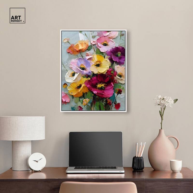 Floral Texture I Canvas by Art Remedy