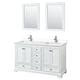 Option White / White Cultured Marble Top / Polished