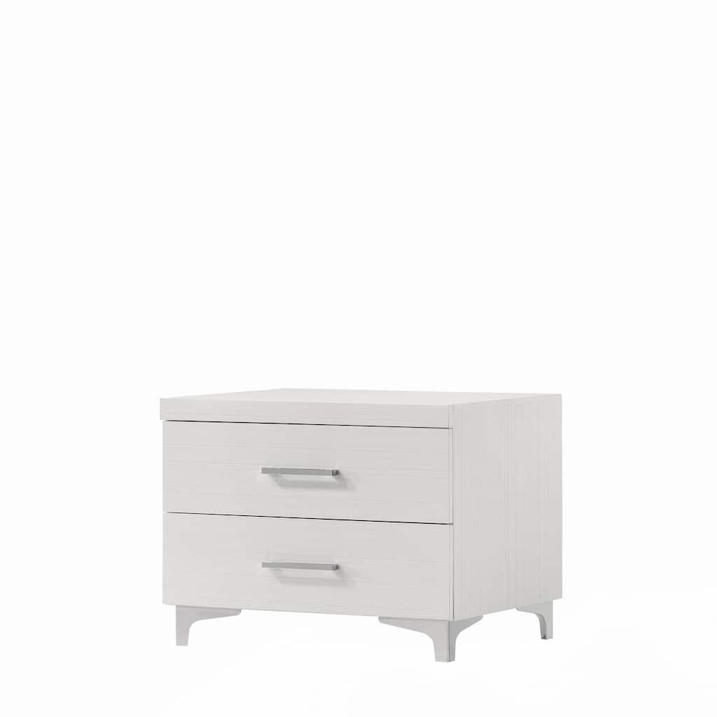 Casilda White Finish Nightstand