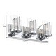 preview thumbnail 3 of 7, Varaluz So Inclined 3-Light Glass and Mesh Bathroom Vanity Light